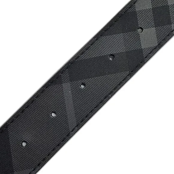 Burberry Check Leather Belt Black Men's Size 84/85 EU 34 US - Picture 4 of 9